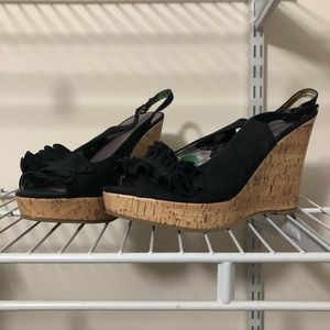 Madden Girl Black Wedges